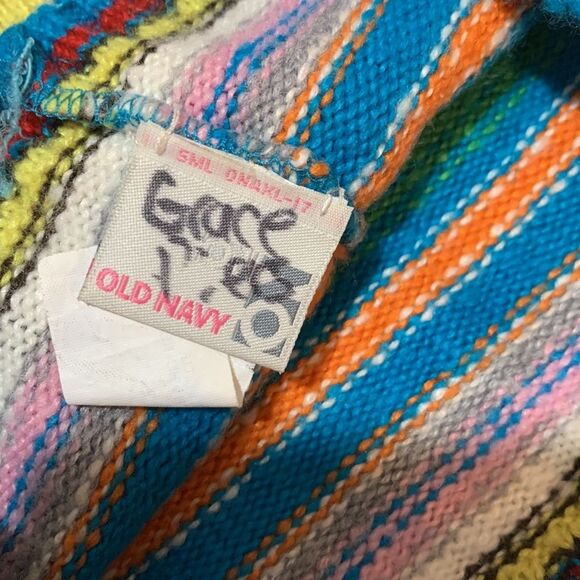 OLD NAVY | Unisex Kids KNIT BEANIE Striped Winter Hat - Picture 2 of 2